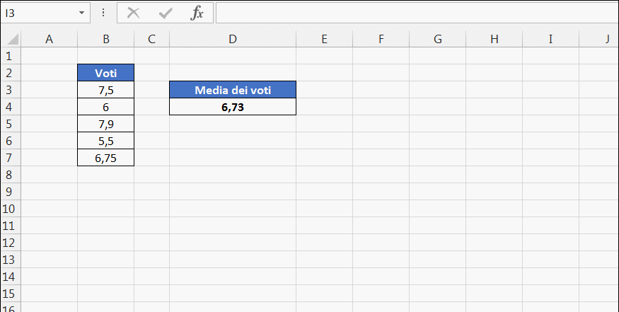 Visualizzare formule al posto dei risultati