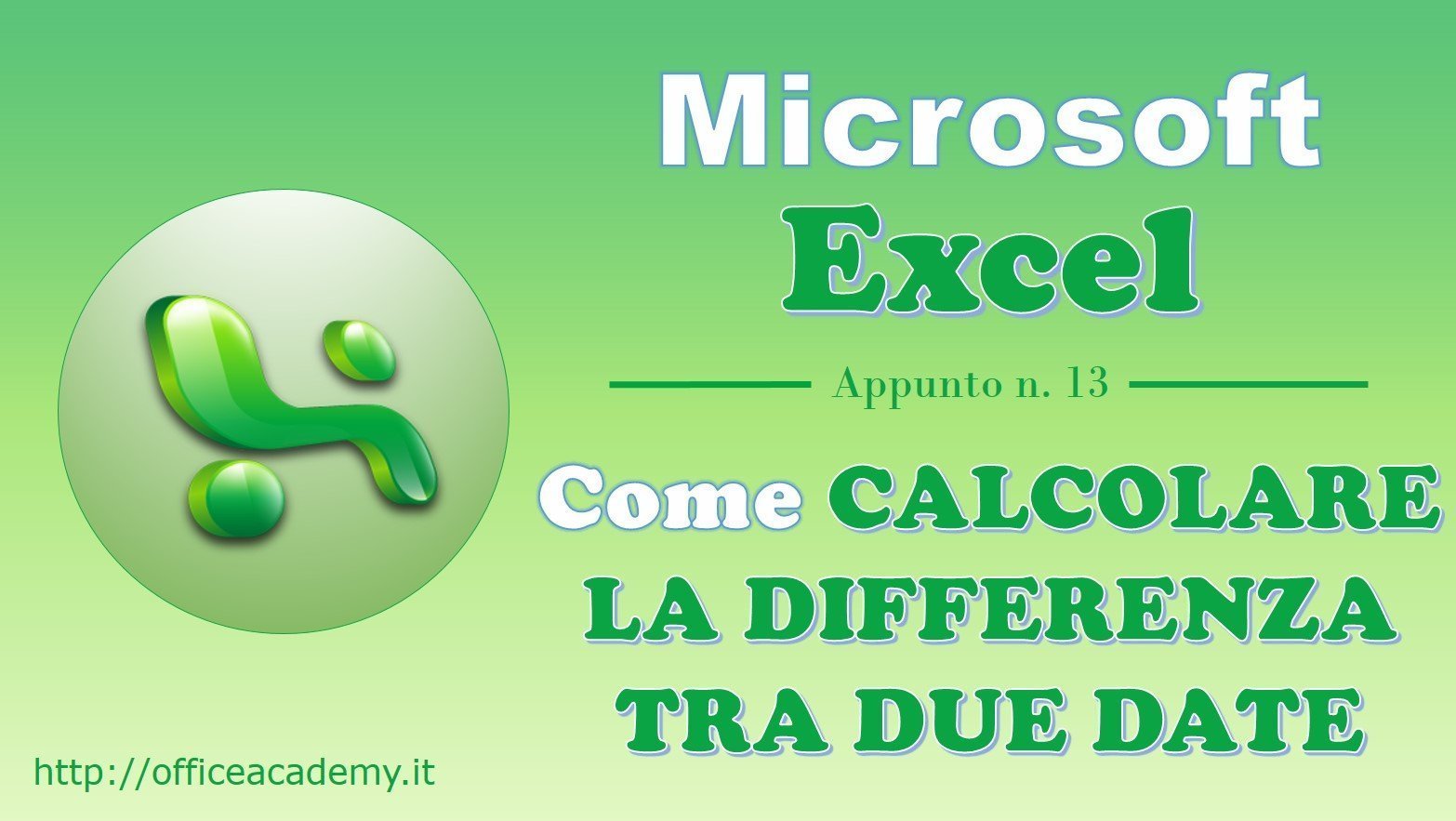 #Excel - Come calcolare agevolmente la differenza tra due date 1