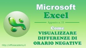 #Excel - Come visualizzare differenze di orario negative 3