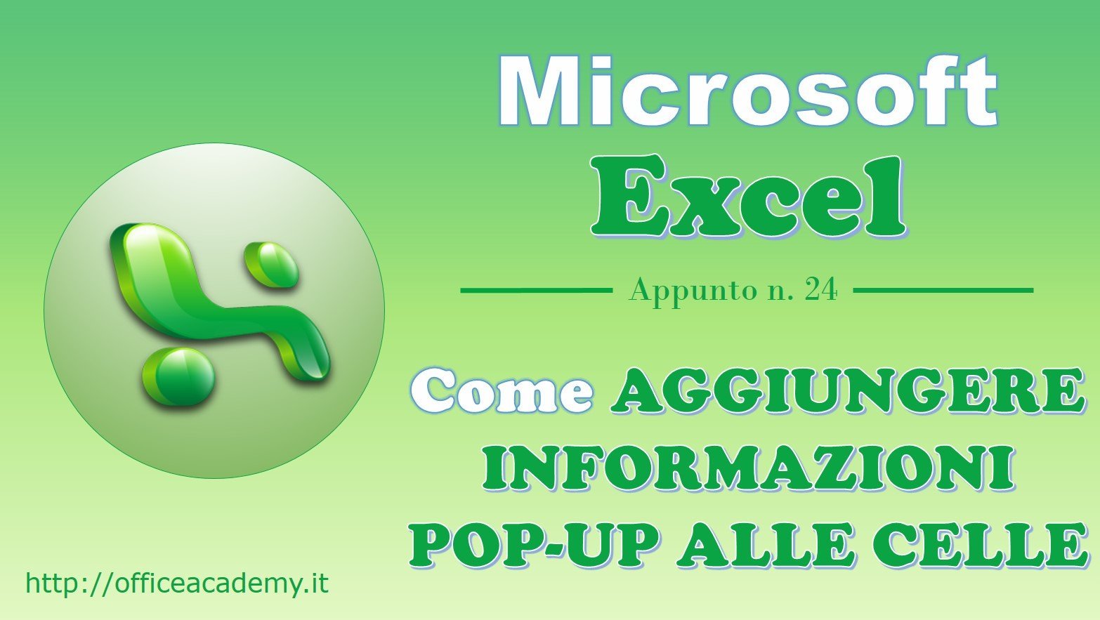 Come aggiungere informazioni pop-up alle celle