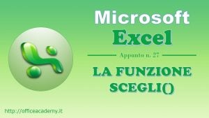 La funzione SCEGLI