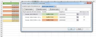 Formule per evidenziare date future entro un certo intervallo