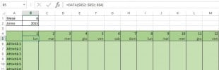 Usare la funzione DATA di Excel per mostrare i giorni della settimana