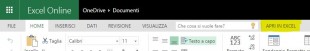 Apri in excel per funzionalita avanzate