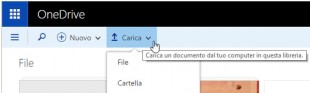 Caricare una cartella esistente in excel online