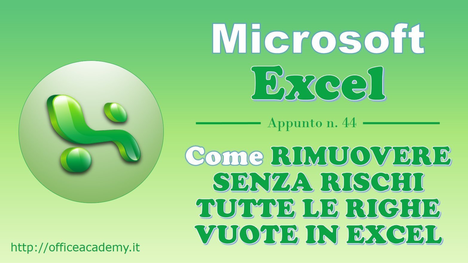 Come rimuovere senza rischi tutte le righe vuote in Excel