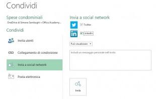 Invia a social network