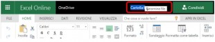 Rinominare una cartella in excel online