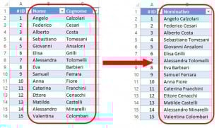 Unire diverse colonne in una senza perdere dati