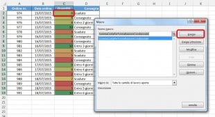 Eseguire una macro per contare o sommare celle colorate con formattazione condizionale