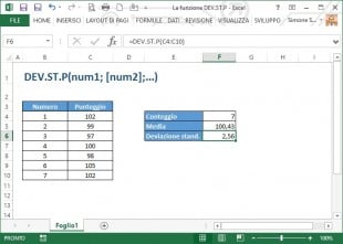 La funzione DEV.ST.P