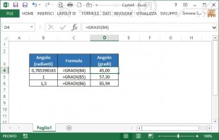 La funzione GRADI