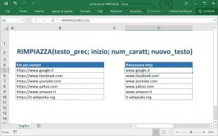 La funzione RIMPIAZZA