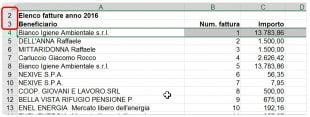 Per evitare righe nascoste fate in modo che tutte le righe che volete bloccare siano visibili