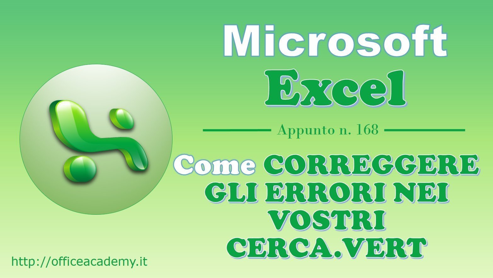 Come correggere gli errori nei vostri CERCA.VERT