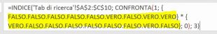 Valutare parti della formula INDICE CONFRONTA