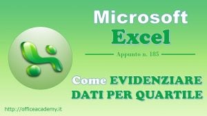 Come evidenziare dati per quartile