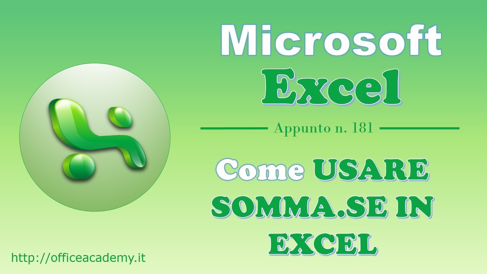 Come usare SOMMA.SE in Excel