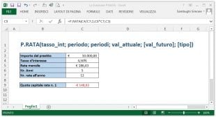 La funzione P.RATA