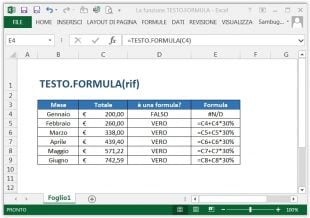 La funzione TESTO.FORMULA