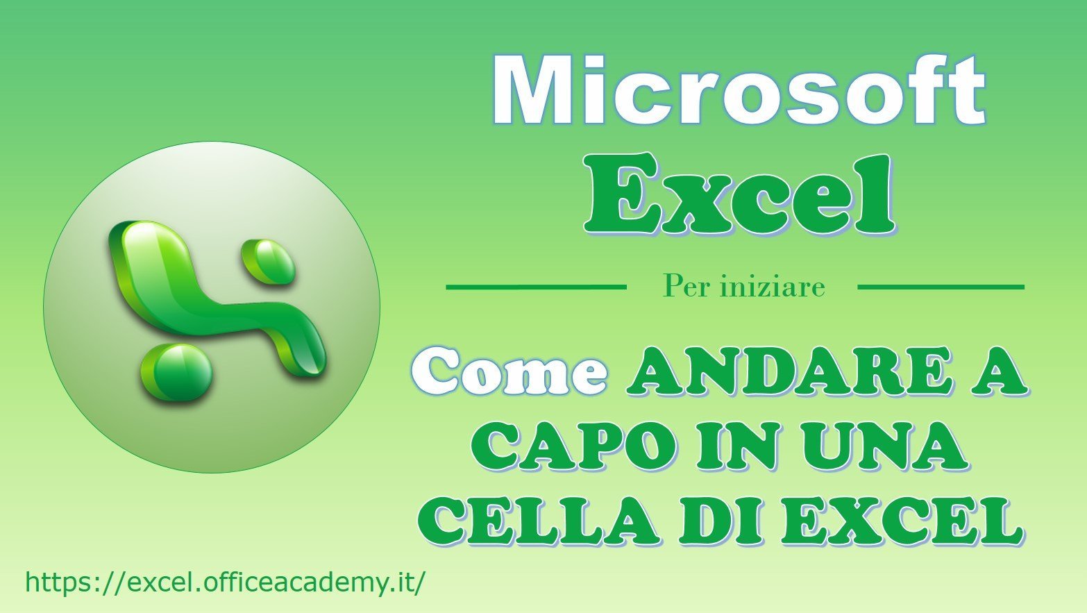 Come andare a capo in una cella di Excel