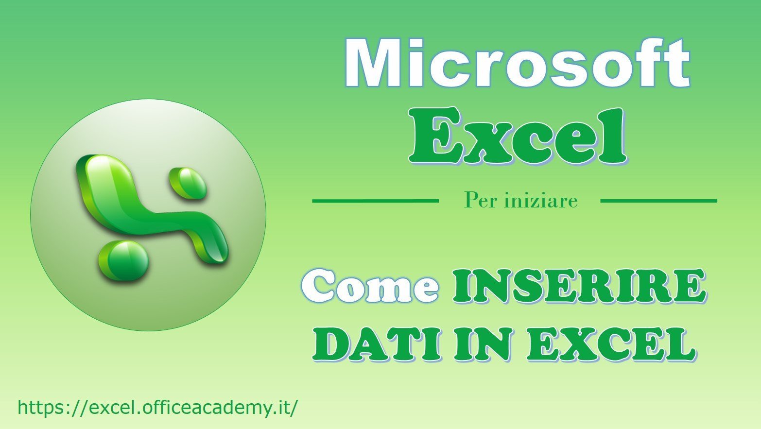 Come inserire dati in Excel