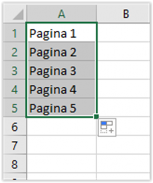 Serie con altro testo contenente numeri
