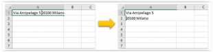 Come andare a capo in una cella di Excel