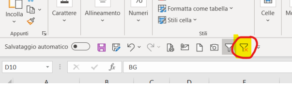 Una scorciatoia da tastiera che attiva, disattiva e reimposta rapidamente i filtri 2 Una scorciatoia da tastiera che attiva, disattiva e reimposta rapidamente i filtri 2