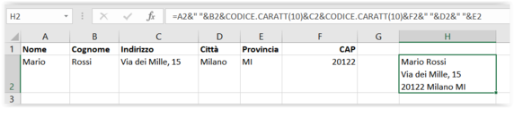 Come combinare i dati di più celle in una sola cella su righe separate 3 Come combinare i dati di più celle in una sola cella su righe separate 3