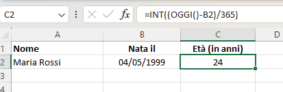 4 modi per calcolare l'età in Microsoft Excel 1