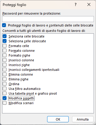 Come aggiungere commenti ai fogli di lavoro protetti 1