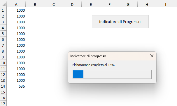 Come inserire un indicatore di progresso in una macro 2