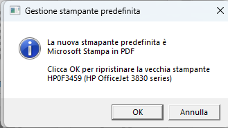 Come gestire la stampante predefinita 1